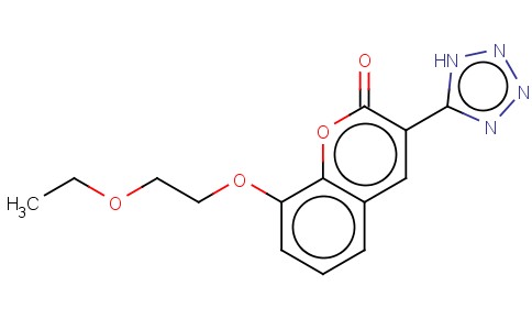 2H-1-BENZOPYRAN-2-ONE, 8-(2-ETHOXYETHOXY)-3-(1H-TETRAZOL-5-YL)-